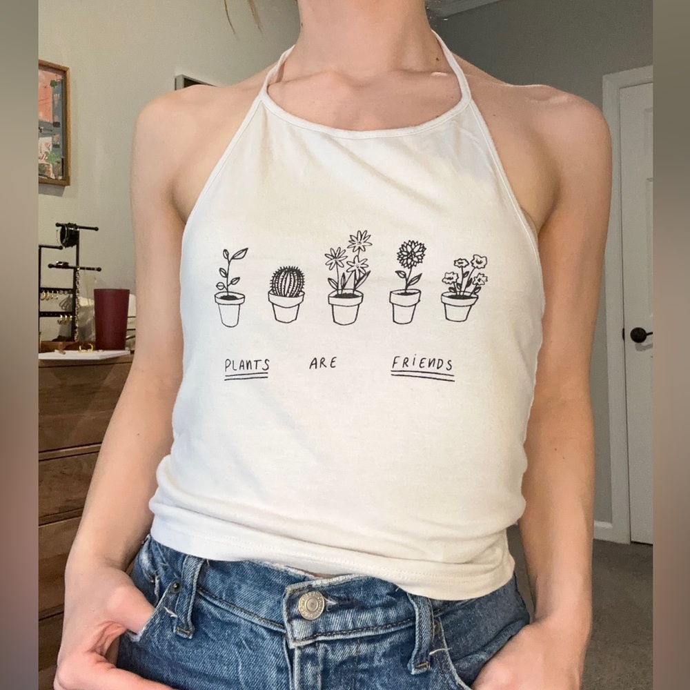 Brandy Melville Plants are friends halter